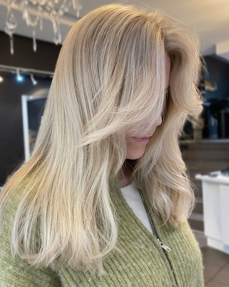 Balayage utført i salongen